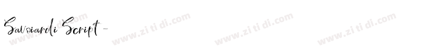 Savoiardi Script字体转换 Savoiardi Script字体转换
